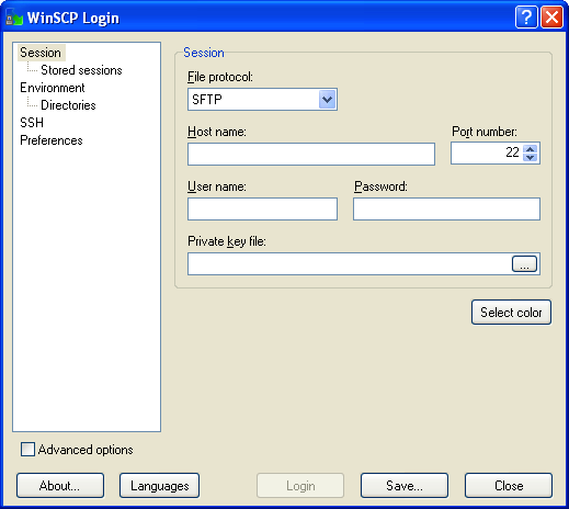 How to login to winscp splashtop buttons on ipad