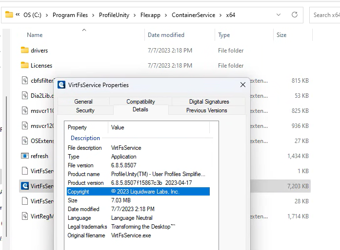 The application license expired on Please contact Liquidware for an
