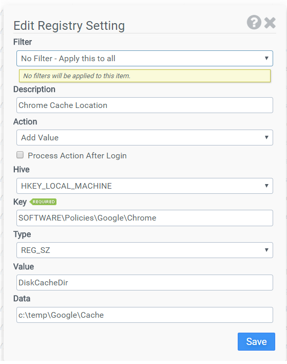 Alternate method for google Chrome redirection Liquidware Customer